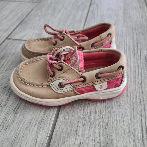 Sperry Toddler Girls Bluefish 2-Eye Boat Shoes Size 7M - Picture 3 of 11